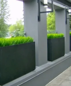 Aflange plantekummer i aluminium / Antrazit - Op til 300cm