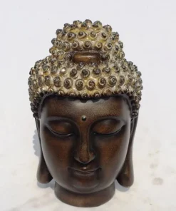 Buddha Hoved Golden Silver
