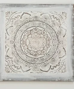 Canvas ornament billeder - hånd dekoreret med oliemaling 100x100 / SÆT / AFHENTNING