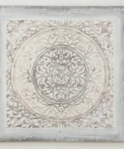 Canvas ornament billeder - hånd dekoreret med oliemaling 100x100 / SÆT / AFHENTNING