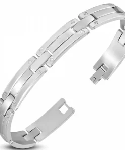 21cm Herrearmbånd i stål - Screw design 10mm