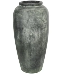 80cm høj krukke / vase i rustik patineret fiberbeton - 2 farver