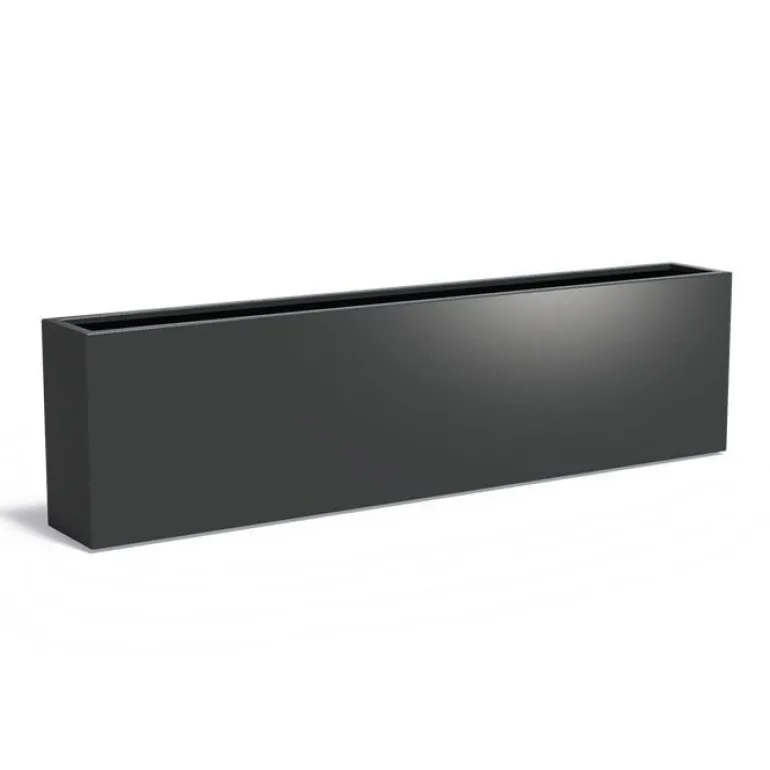 80cm høj plantekasse i aluminium / Antrazit - op til 300cm