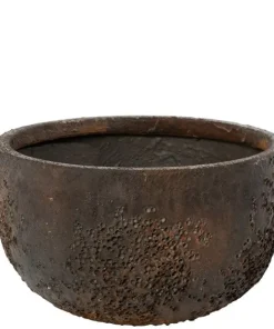 Ø.33cm plantepotte i brun lava look