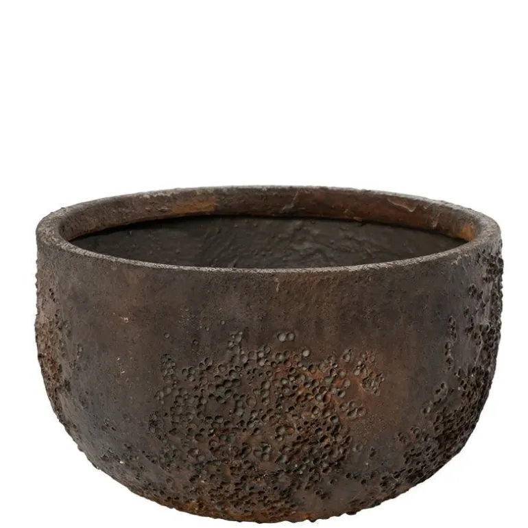 Ø.33cm plantepotte i brun lava look