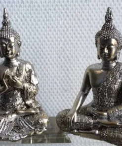 13cm Sølv Thai Buddha
