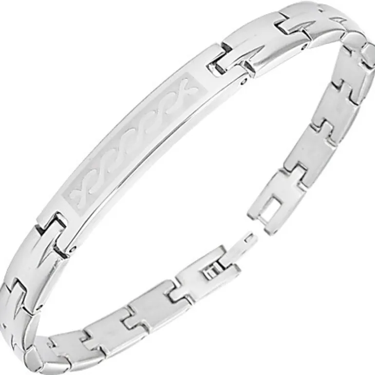 21cm Trend armbånd i stål til Herre - 6mm
