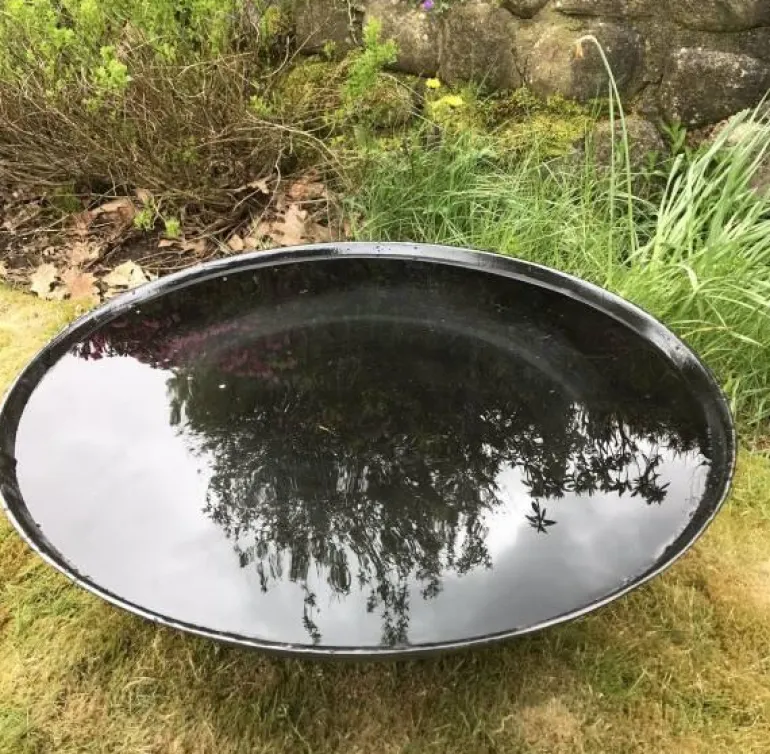 Ø.80cm Vandspejl i støbejern