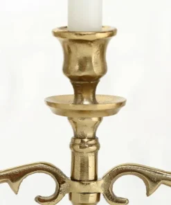 26cm Varas - 3 armet bordlysestage i gold alu