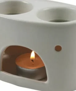 Dobbelt aroma lampe sort/hvid