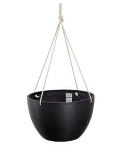 ECO - Ampler / hængekrukker Ø.31cm +Ø.40cm - sort + grå + sand med reb