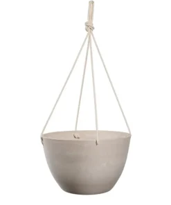 ECO - Ampler / hængekrukker Ø.31cm +Ø.40cm - sort + grå + sand med reb