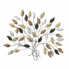 Fagus relief i metal med blade til væg - 103cm