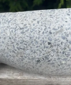 Figur af par til haven / Mand og Kvinde i grå sten Terrazzo - 135cm