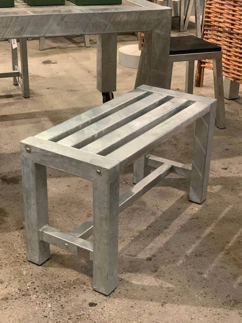 Galvaniseret bænk / udendørs havebænk