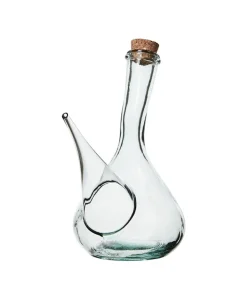 Glaskande / Decanter med spids hældetud og korkprop til olie / eddike