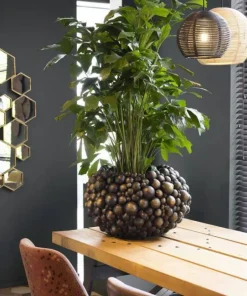 Globo plantepotter i antik guld - Ø.55cm