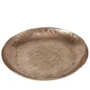 Glorise - rund fad i gold med mønster - Ø.30cm