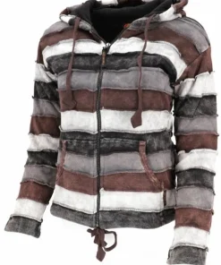 Goa Patchwork hættetrøje i stonewash / Til Hende