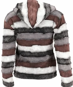 Goa Patchwork hættetrøje i stonewash / Til Hende
