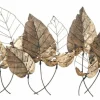 Golden Leaves Vægdekoration i metal - 115cm