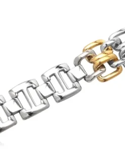 Golden Twist Stålarmbånd M/K til ca 20cm håndled
