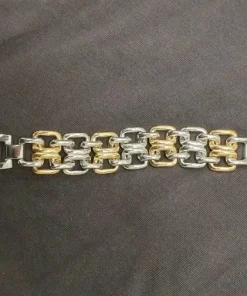 Golden Twist Stålarmbånd M/K til ca 20cm håndled