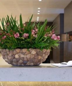 Gondol / plantepotter med Coconut skaller - 2 str.