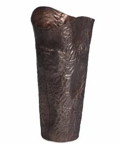 Hamret vase i antik copper / aluminium - 90cm / 140cm