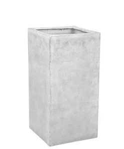 Høj krukke i glasfiber - 60cm eller 80cm - sort eller grå - VANDTÆTTE