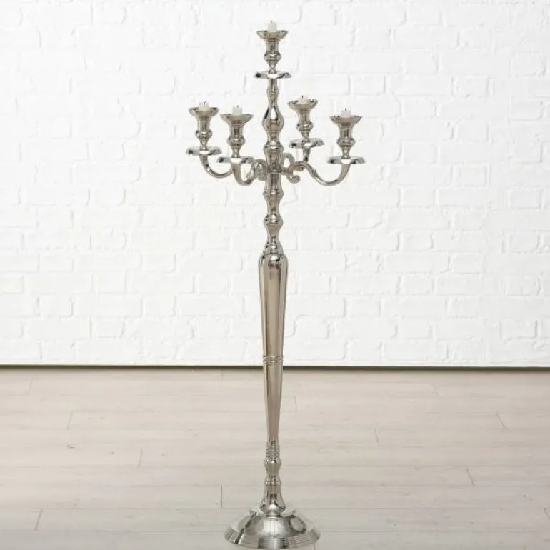 Høj victoria kandelaber gulvlysestage - 5 armet - 124cm