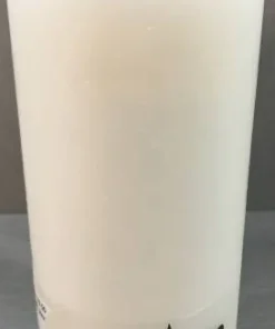 Hvid Bloklys Rustik Ø.7cm