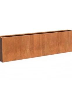 H.80xB.40cm plantekasse i corten stål - L.80 + 100 + 120 + 150 + 200 + 300cm