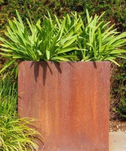H.80xB.40cm plantekasse i corten stål - L.80 + 100 + 120 + 150 + 200 + 300cm