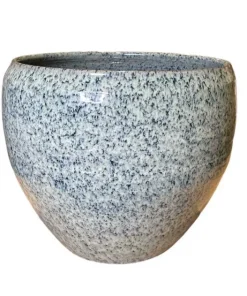 Indendørs blå/grøn ceramic krukke Ø.42 + Ø.51cm helglaseret