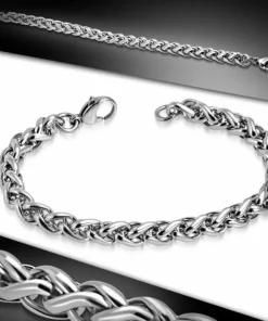Infinity stålarmbånd 22cm kongeflet