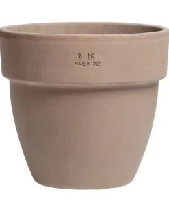 Italy Terracotta Krukke i choko farve med eller uden underskål - Ø.55cm