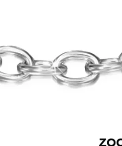 Klassisk armbånd i stål 21cm m/k