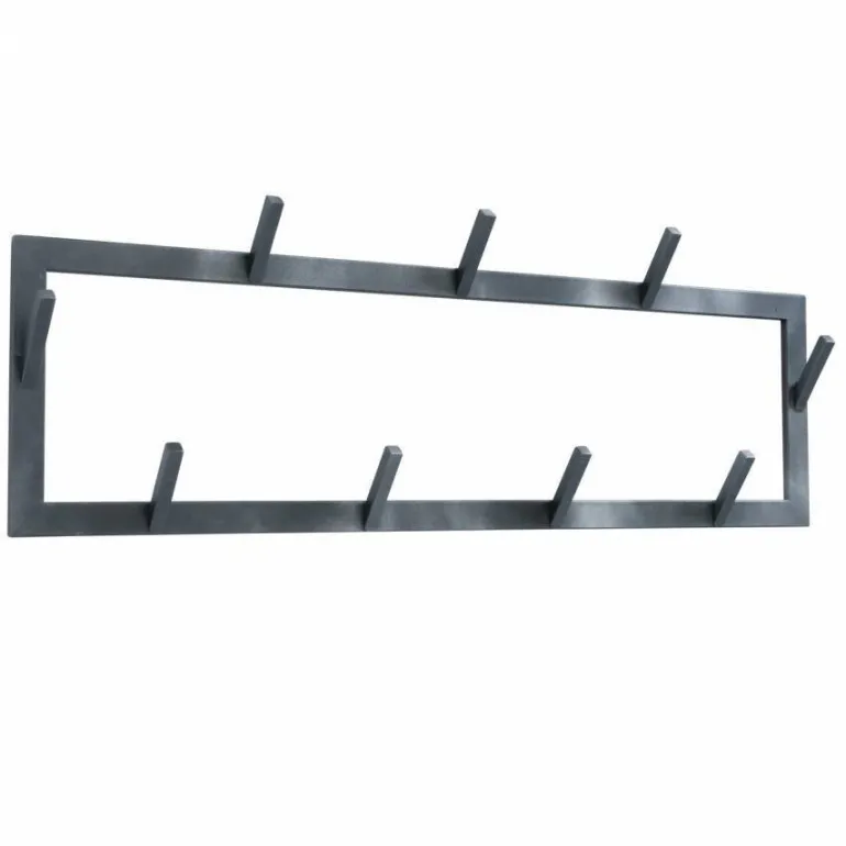 Knagerække / Coat Hanger i aluminium - 90cm - 9 kroge