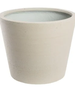 Konisk krukke i fiberstone - Ø.50 + Ø.58cm - Grå eller Beige