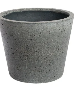 Konisk krukke i fiberstone - Ø.50 + Ø.58cm - Grå eller Beige