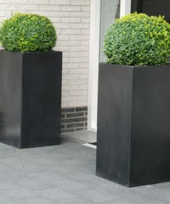 Krukker i aluminium / Antrazit - H.40 + H.60 + H.80 + H.100cm