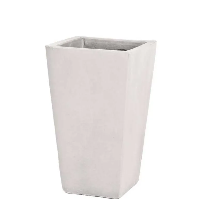 La Selle - Konisk krukke i keramik - Hvid eller Sort - H.57x34x34cm