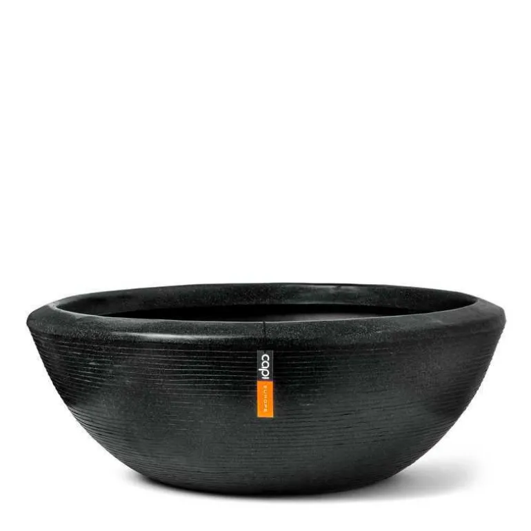 Lav bowle granite black rib - Ø.61cm + Ø.92cm - Livstidsgaranti