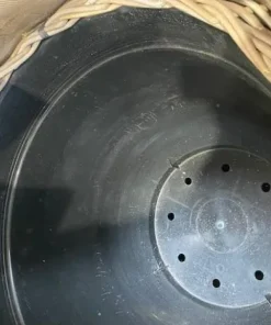 Lav rund Pilekrukke med fast indsats (Drypot) - Ø.56cm