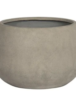Lav sand / beige krukke H.30xØ.42cm