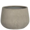 Lav sand / beige krukke H.40xØ.56cm - M/U Hjulsæt
