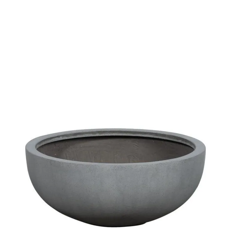 Lave fade / krukker i sand stripe eller grå glasfiber - Ø.59cm