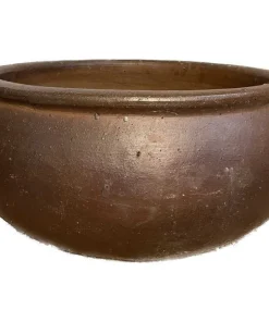 Lave runde krukker i black clay ironstone keramik - Ø.32 + Ø.56 + Ø.70 - SÆT