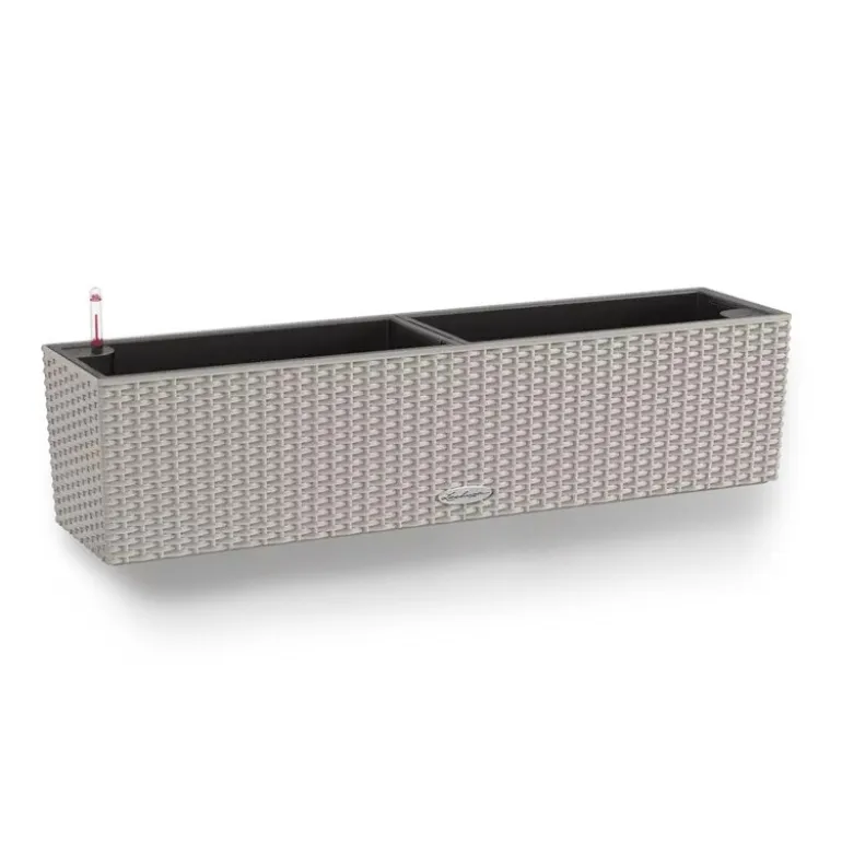 Lechuza altankasse med selvvanding / Balconera Cottage Polyrattan - 6 farver